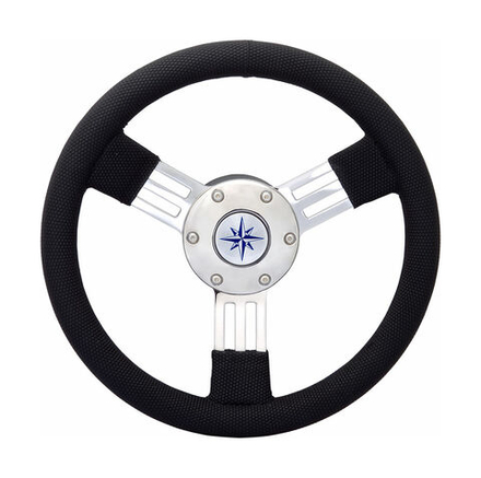 Рулевое колесо PEGASO обод белый, спицы серебряные д. 300 мм