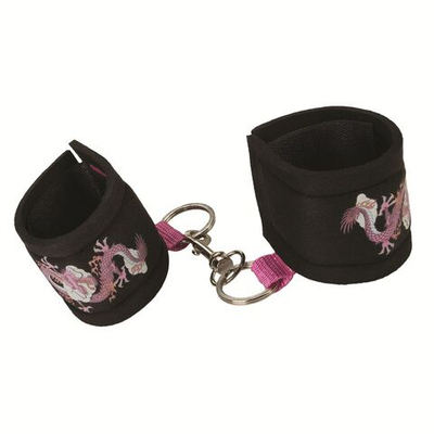 Поролоновые мягкие наручники с тату INKED (Цвет: черный)