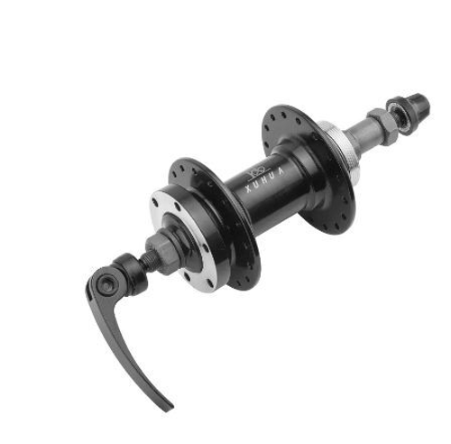 Втулка задняя XH-HUB-05RQ 32Н диск. эксц. под трещ. 7-8скор. пром. подш. алюм. чёрн., арт.130331 (10216170/310122/3028483, Китай)