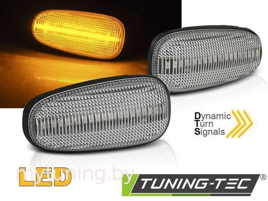 Повторители указателей поворота для Opel Astra G (97-04) / Zafira A (99-05) LED динамические хромированные