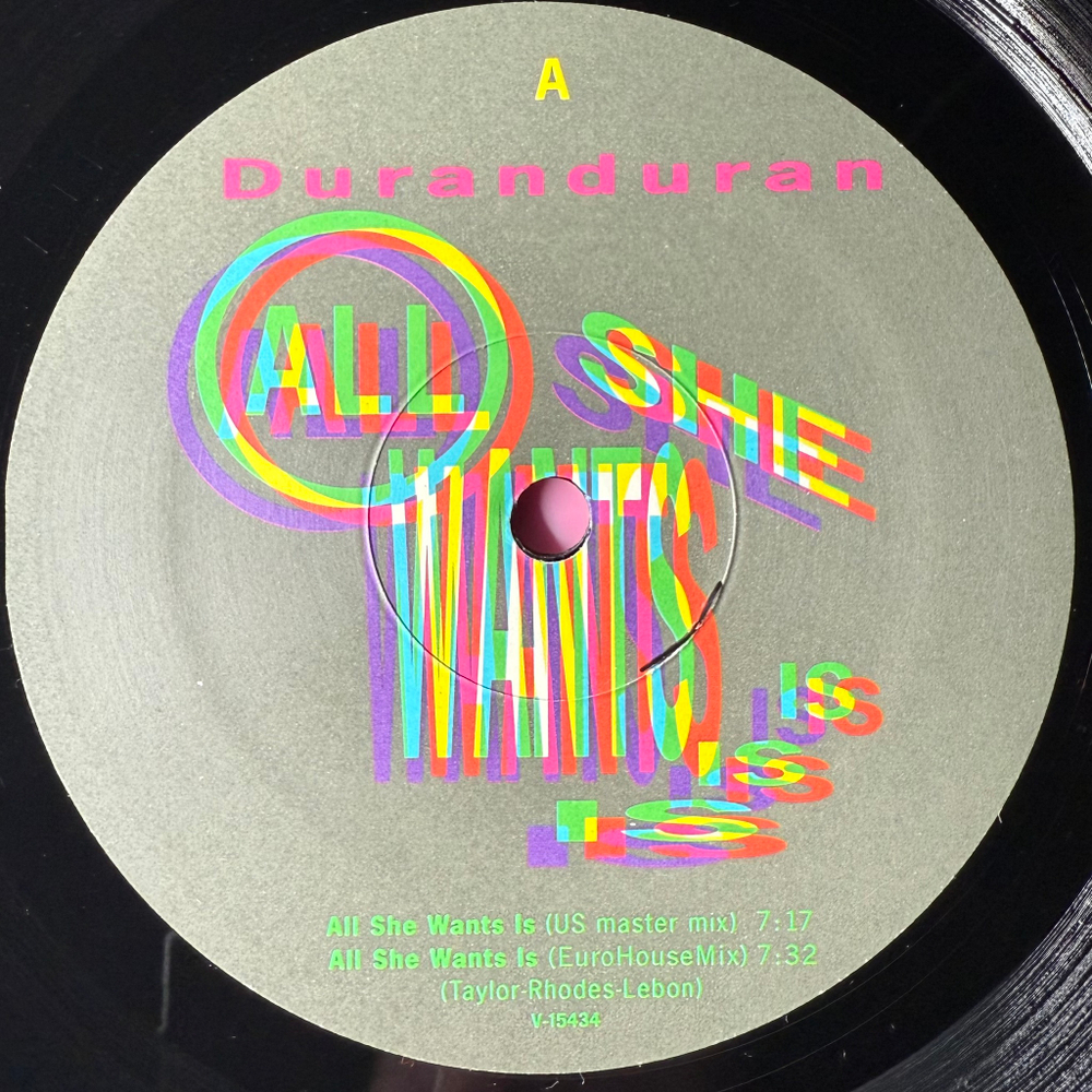 Duranduran ‎– All She Wants Is (США 1988г.) 12", 45 RPM