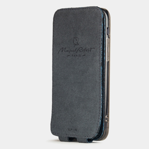 Чехол для iPhone 12 Pro Max из натуральной кожи питона, синего цвета