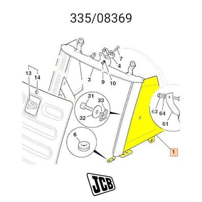 Рама и Кабина JCB