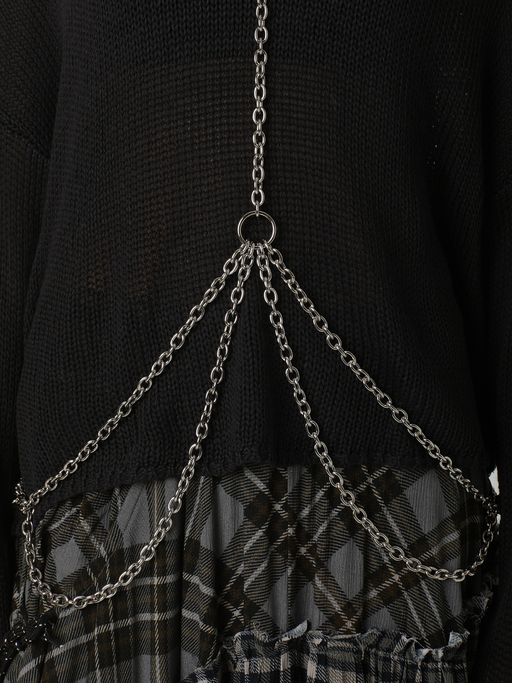 Женский Свитер Washout Chain Harness