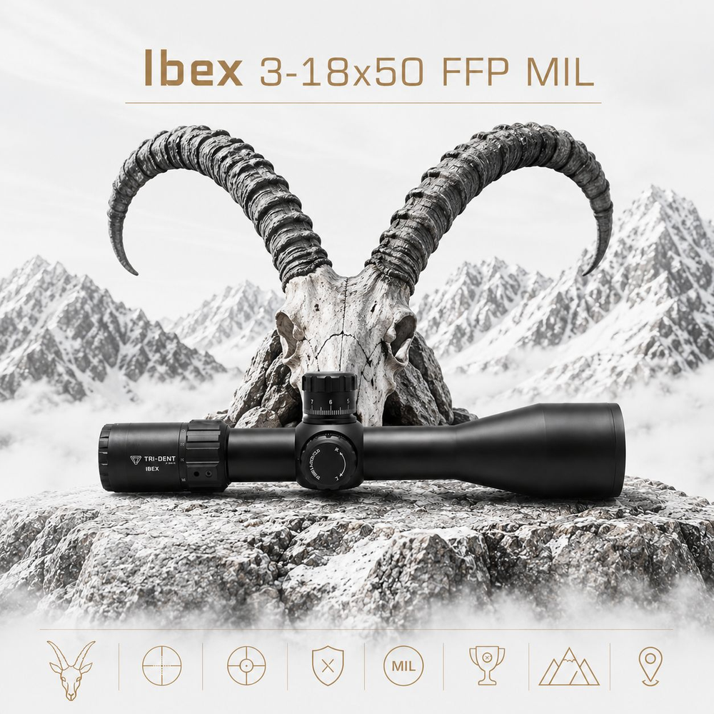Оптический прицел Tri-dent Arms Ibex 3-18х50ffp