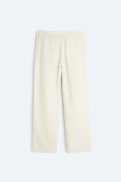 ZARA БРЮКИ-ДЖОГГЕРЫ ИЗ 100% ЛЬНА, ПЕСОЧНЫЙ