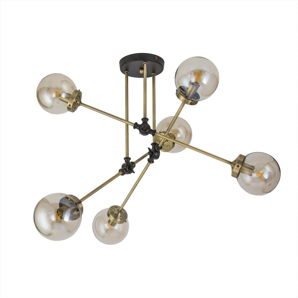 Citilux Планета CL105165 Люстра на штанге поворотная Бронза