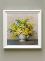 Картины на стену интерьерная на холсте 4 шт, 23*23 см