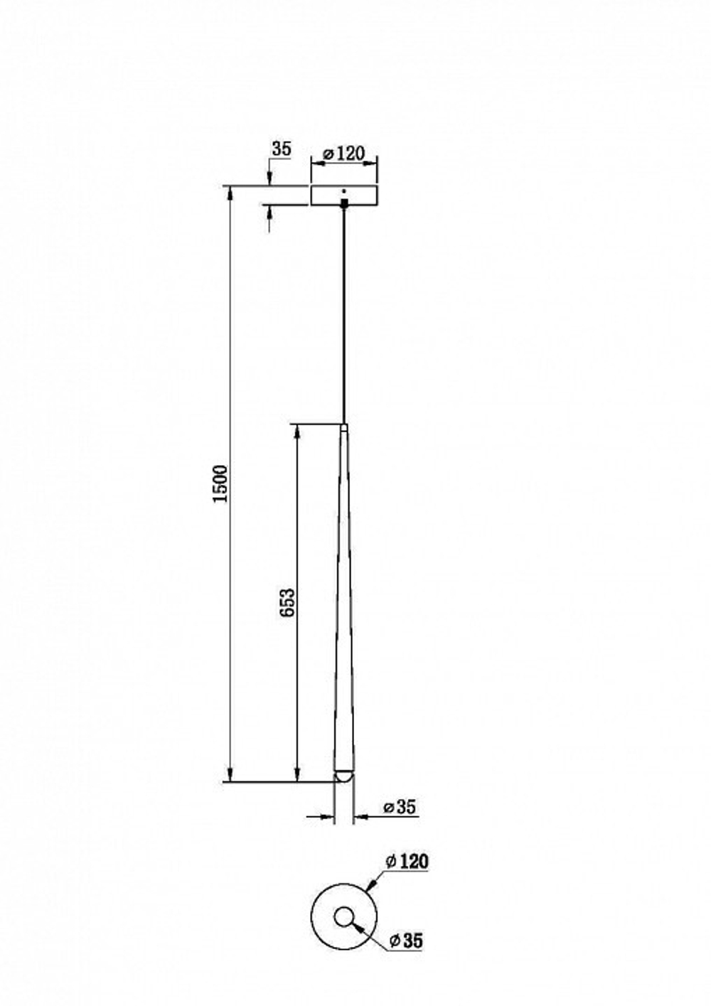 Подвесной светильник Maytoni Halo MOD132PL-L6BK