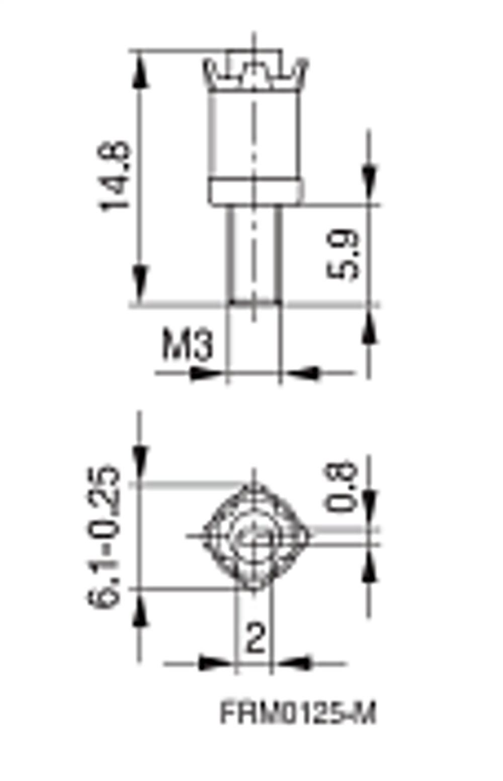 RM10 / P 26 x 16 / P 30 x 19 / P 36 x 22 Подстроечник B65679E0003X022