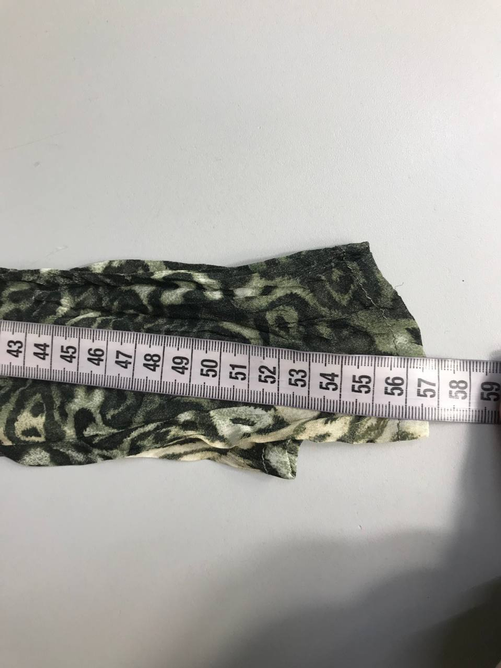 Блузка Bianca прозрачная со смелым принтом, маркировка 46, визуально на 52 размер