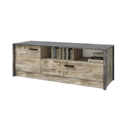 Тумба для ТВ Амели, Дуб Юкон, Бетон темный