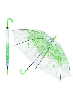 Зонт детский с рисунком Красивые цветы (54см.) салатовый (00-1305)