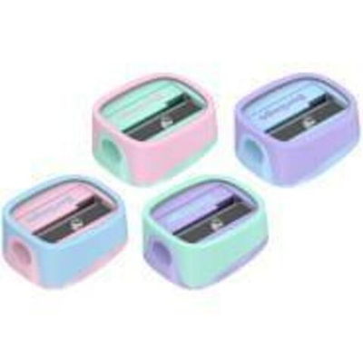 Точилка пластик "Haze", 1 отверстие, ассорт. BBp_15028 (Berlingo)