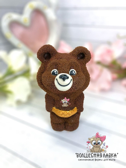 Силиконовая форма Олимпийский мишка