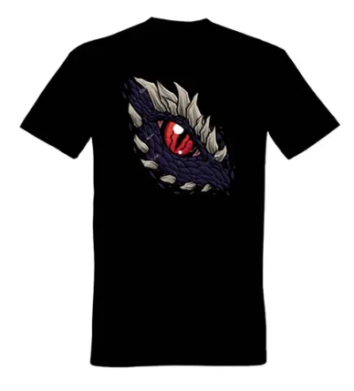 Футболка с принтом «Дракон Моргул», цвет черный, р-р. 48
