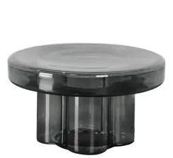 Журнальный столик Soda L, Ø55х32 см, дымчатое стекло