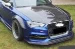 Карбоновая губа переднего бампера для AUDI S3 A3 2013 - 2016 8V Ауди аэродинамический обвес