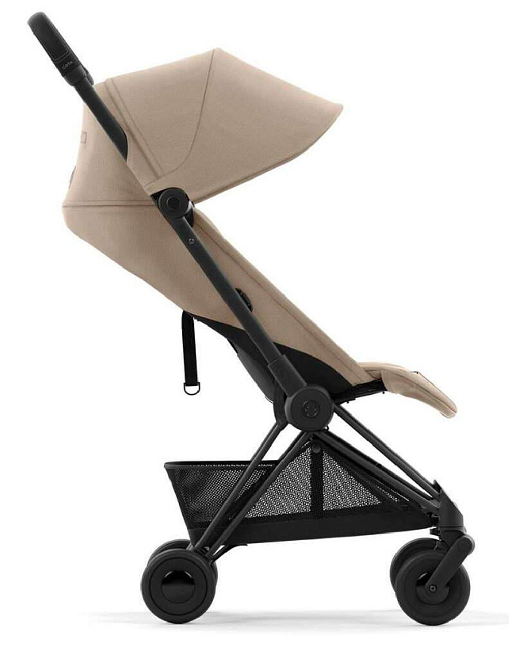 Прогулочная коляска Cybex Coya Cozy Beige с дождевиком и бампером/Matt Black 522005623