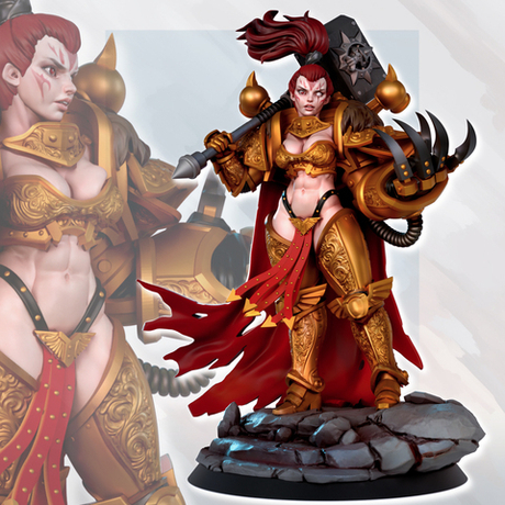 Миниатюра Женщина что немного хаосит 32-75мм