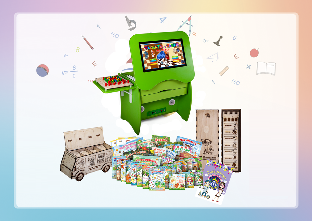 Интерактивный логопедический стол-парта Logo Blitz Plus Лого блиц Плюс из серии Кисельковое царство