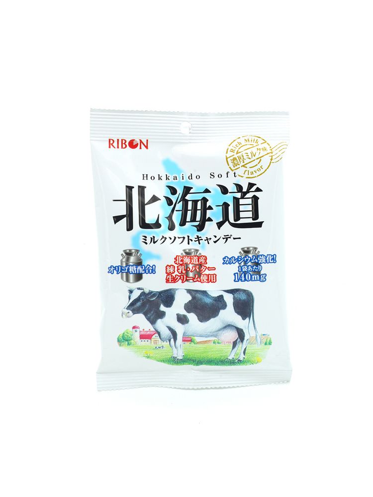 Карамель мягкая Ribon Hokkaido Soft молочная 66 г