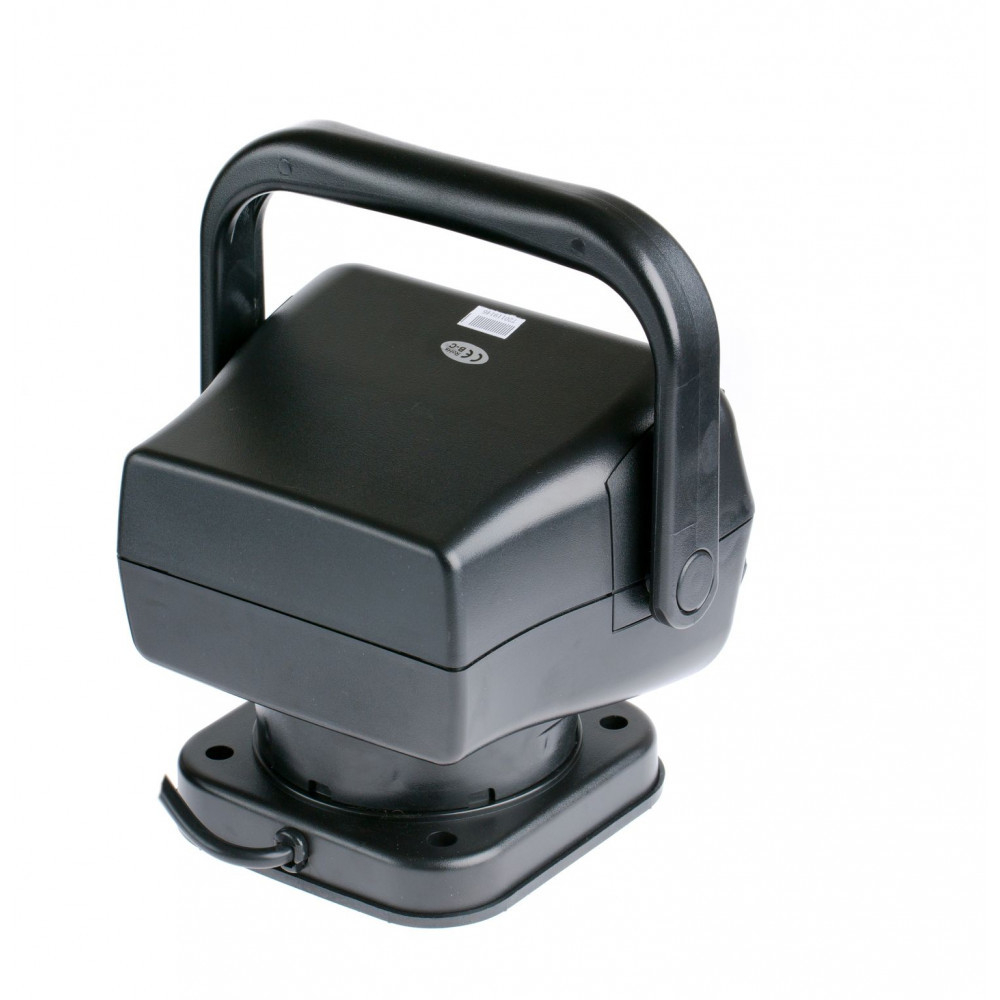 Фара-искатель LED 10 шт, 50W 5000К 12V, с пультом, на магните, черный