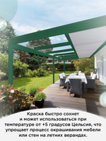 Краска для мебели, дерева и пластика матовая без запаха Гумвнутрянка Фиолет 1 литр.