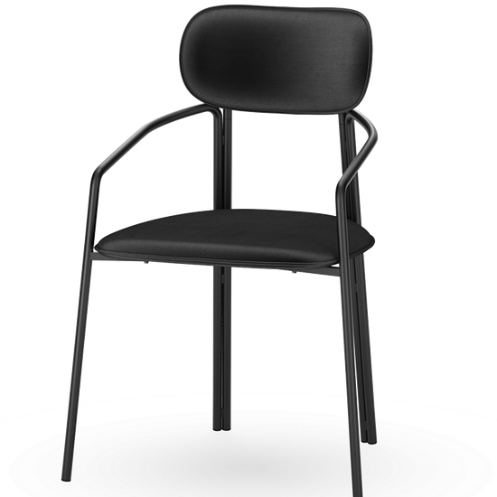 Стул ror, round, велюр, черный/черный