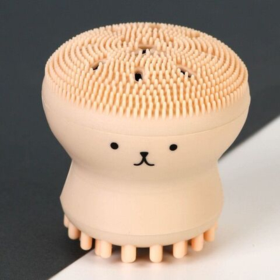 Массажер-щёточка для умывания и взбивания пены