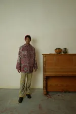 Куртка Soeurs Удлиненная Теплая / Long Padded бордовая