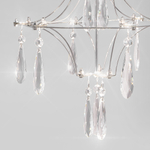 Настенный светодиодный светильник с фигурным хрусталем 442/1 хром