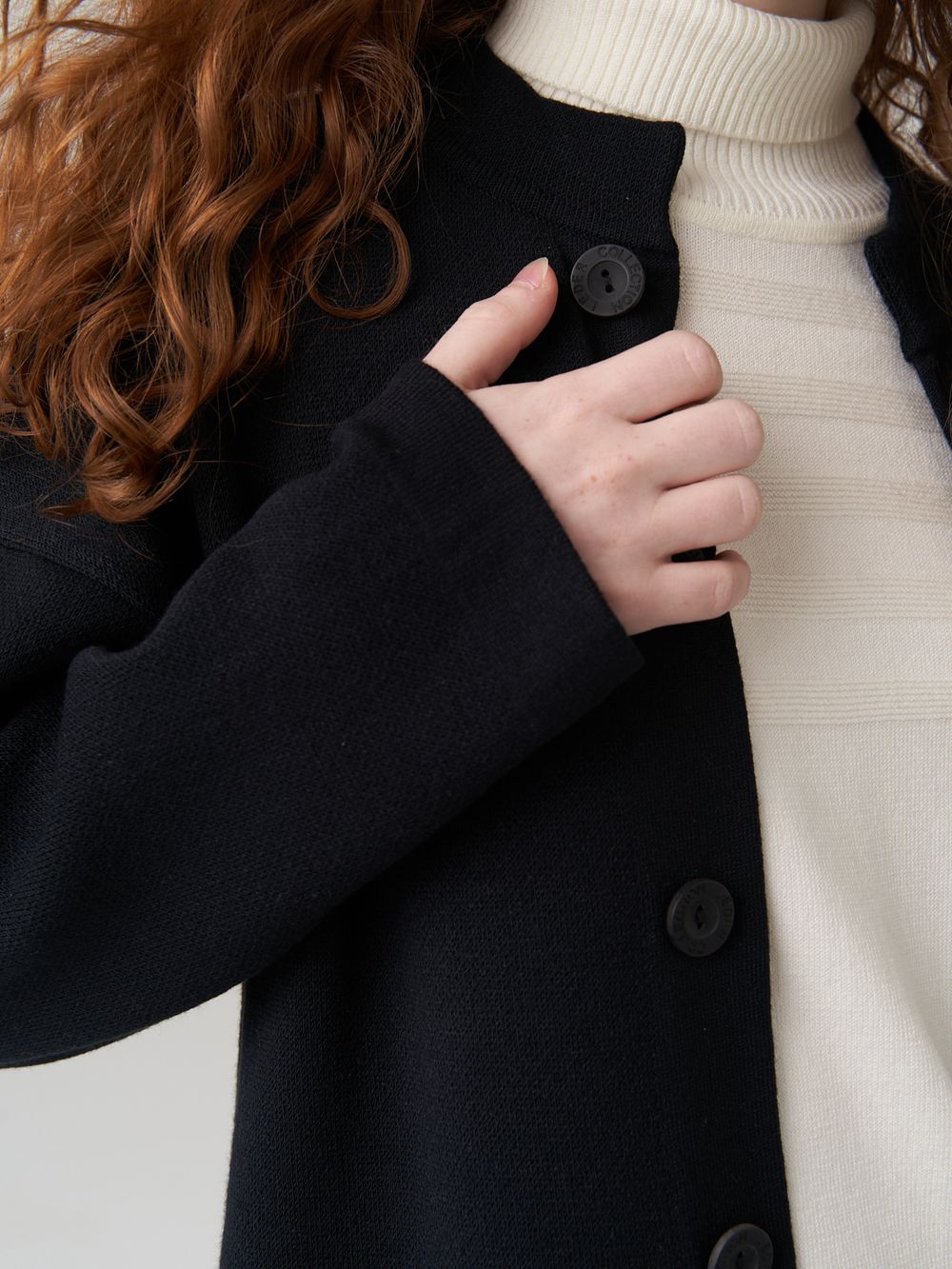 Кардиган для девочки в школу AT990 черный