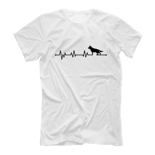 Футболка "Овчарка - сердечный ритм"