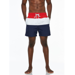 Трехцветные мужские шорты для пляжа (Размер: XXXL) (Цвет: разноцветный)