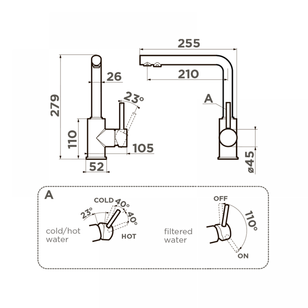 Кухонный смеситель Omoikiri Nakagawa 2 Plus-C