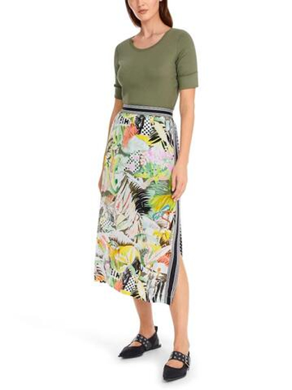 Marc Cain Юбка из струящейся ткани с принтом