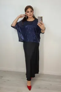 Платье с накидкой 03573-1 Фабрика Моды