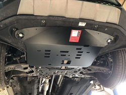Защита картера двигателя, КПП (2 мм, сталь) для Hyundai Santa Fe 2018-2021 (V = 2.2 CRDi; 2.4GDI MT/AT) Sheriff.10.3929 V1