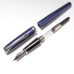 Перьевая ручка Diplomat Excellence A2 Midninht blue chrome M 14ct. (D40209015) 3