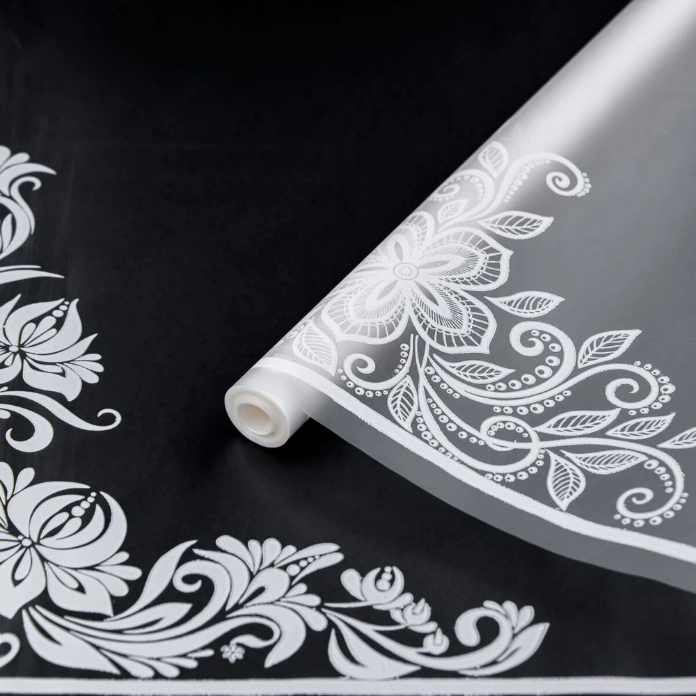 Пленка мат-я &quot;Ажур&quot; 60см*200гр БЕЛЫЙ