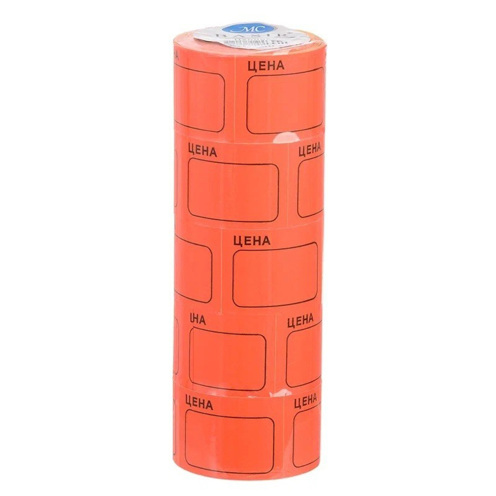 Ценник Basir клейкий, размер 50*35 мм, 170 шт в рулоне, красный