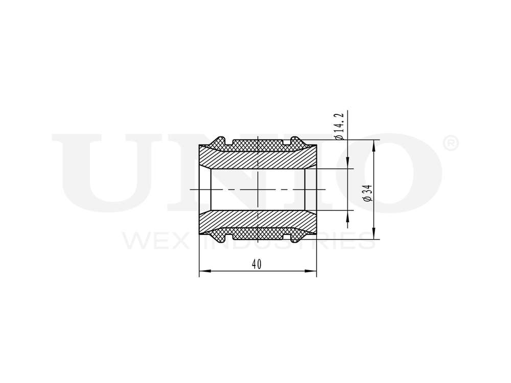 Сайлентблок задней поперечной тяги UNIO RMP-20636