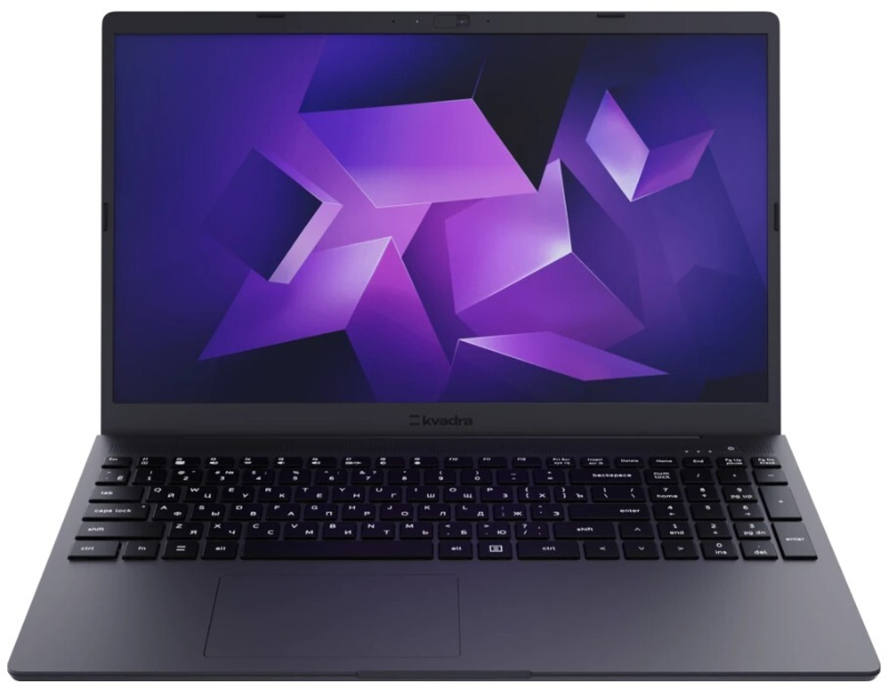 Ноутбук  KVADRA NAU LE15T 15.6 ", Core i5, 8 Гб RAM, 512 Гб SSD, Iris Xe Graphics, Темно-серый