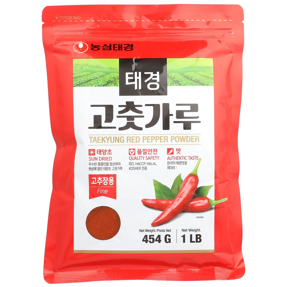 Nongshim, Порошок красного перца Taekyung, мелкий, 454 г