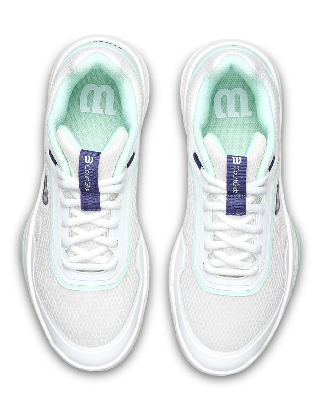 Женские теннисные кроссовки Wilson Court Glide - white/bay/skipper blue