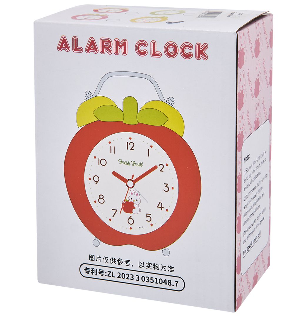 GAEM Art CL-67/4 Будильник «Яблоко» розовый