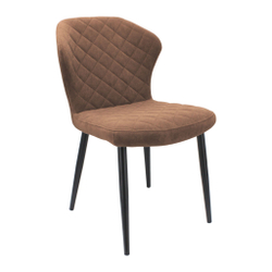Стул "Монро" (арт. 338), велюр Бренди В29 коричневый, ножки черные