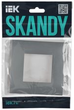 SKANDY Рамка 1-местная SK-F01Gr серый IEK