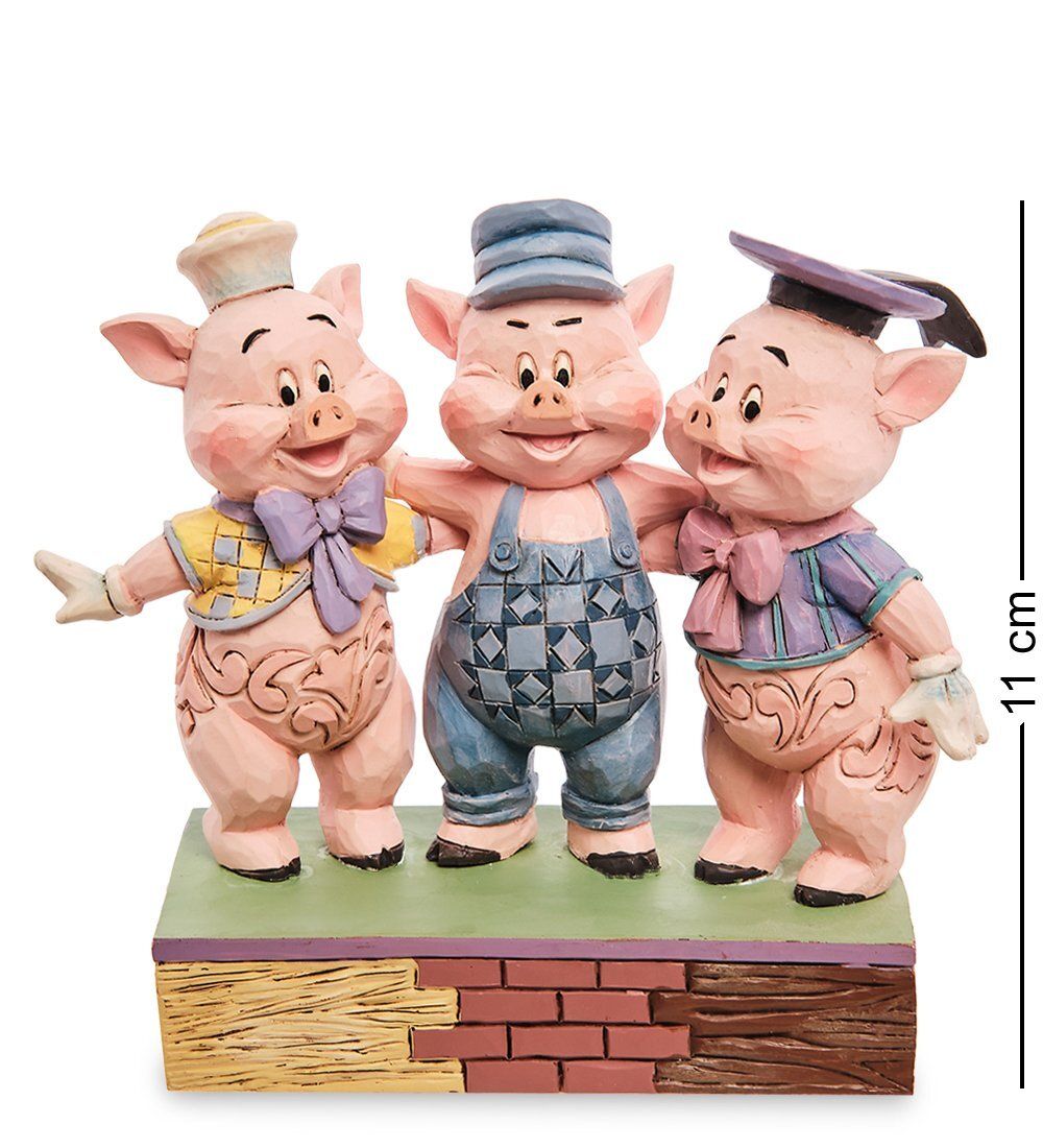 Disney Traditions Disney-6005974 Фигурка «Три поросенка (Умники)